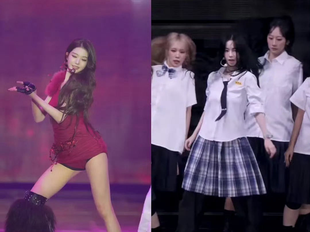 同样是艺人参与度高的solo 张元英和柳智敏两位女五一服装对比 ​​​