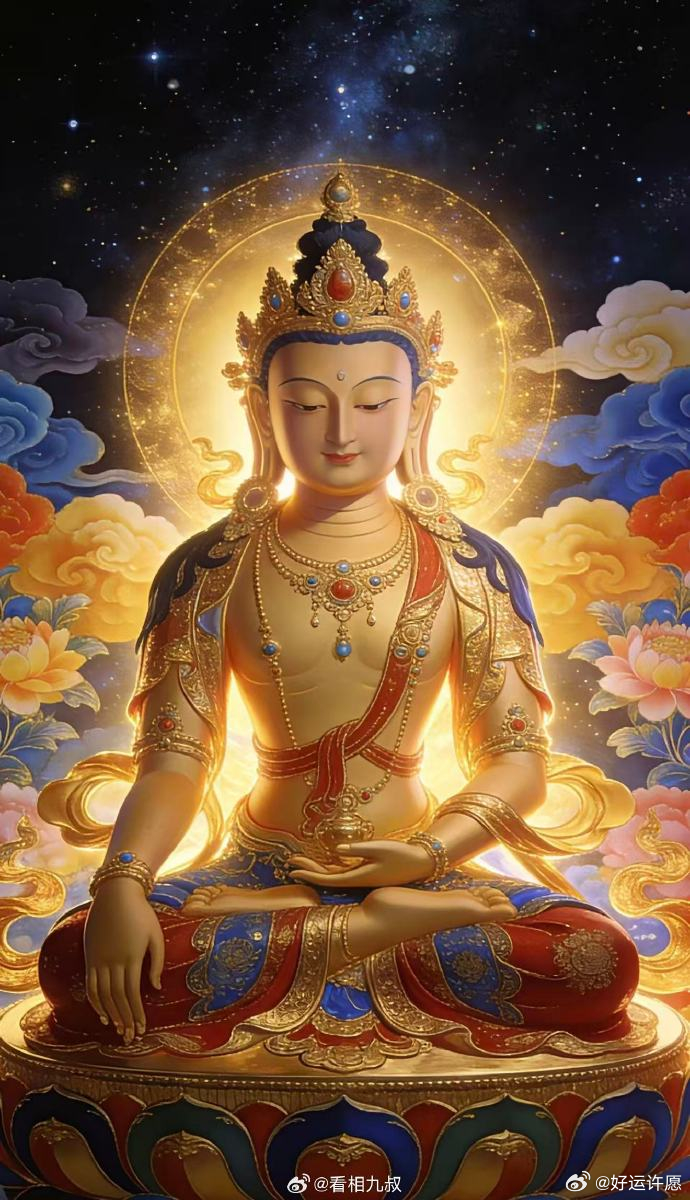 见佛祈福，淡然期许一世从容。祈褪去心头焦躁执念，待人接物温和有度。守护家人平安无