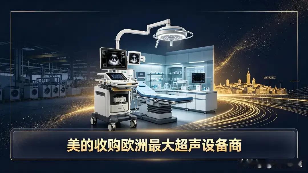 美的拿下欧洲最大超声设备商！家电巨头跨界医院，背后藏着残酷现实
10月9日，美的