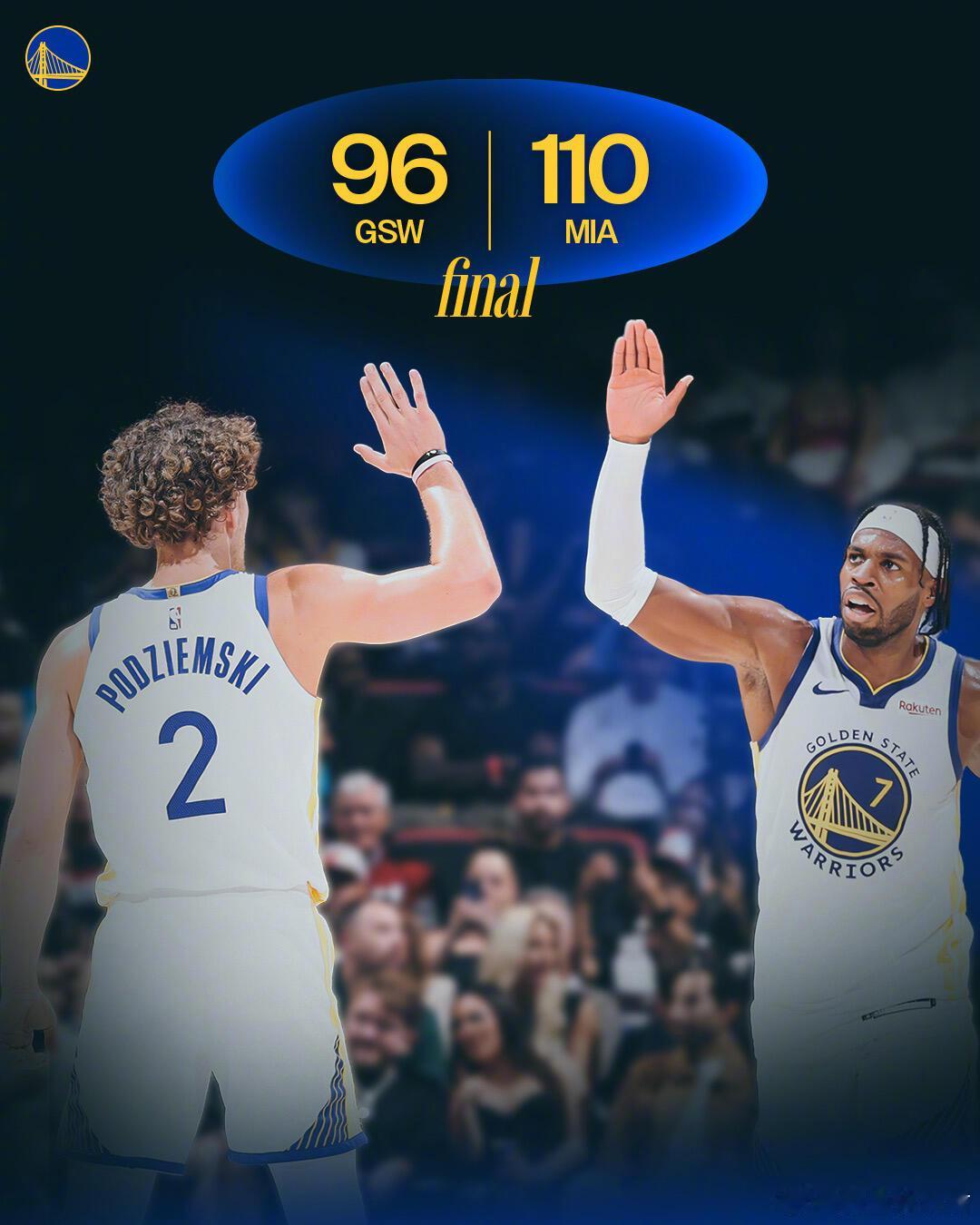 残阵勇士末节崩盘 热火110-96主场告捷NBA常规赛热火主场110-96击败勇