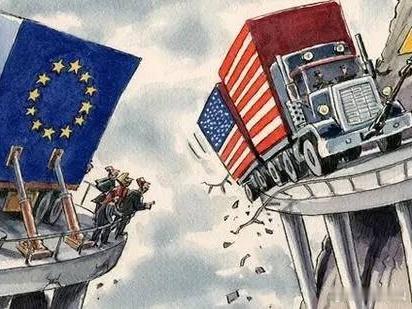 欧盟报复美国先把苹果手机禁售，还有安卓系统停了，还有社交媒体软件，当然这不可能！