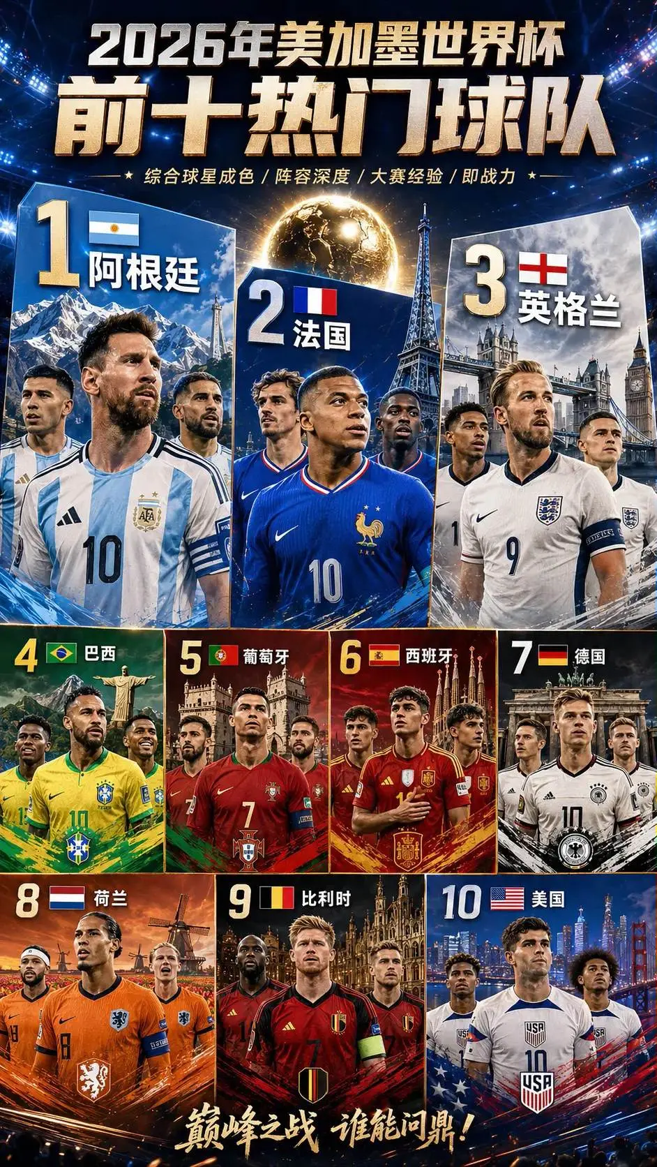 四年一轮回，四年一回首。 🏆