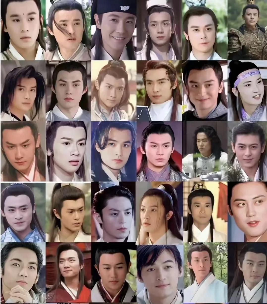 图中男明星古装扮相排名
第一名：古天乐
第二名：邱心志
第三名：陈浩民
不是谁的