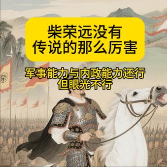 传说的那么厉害
柴荣可以做一个好的将军，但做不了一个好的开国皇帝。
他在位四年，