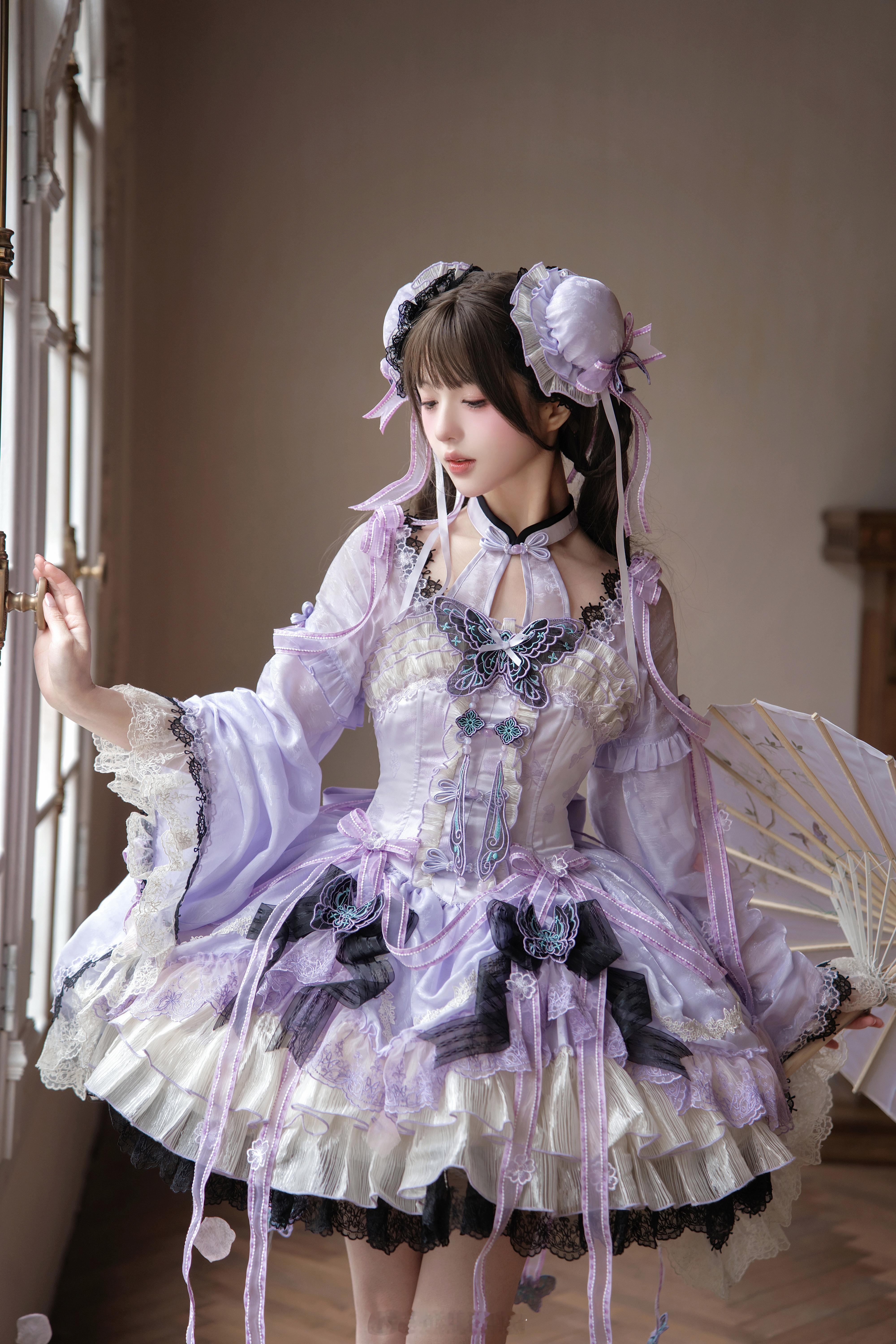 🦋晓梦蝶🧚♀️：北北今夜不睡觉lolita摄影