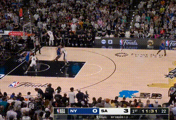 马刺上来就是全场领防布伦森尼克斯vs马刺NBA