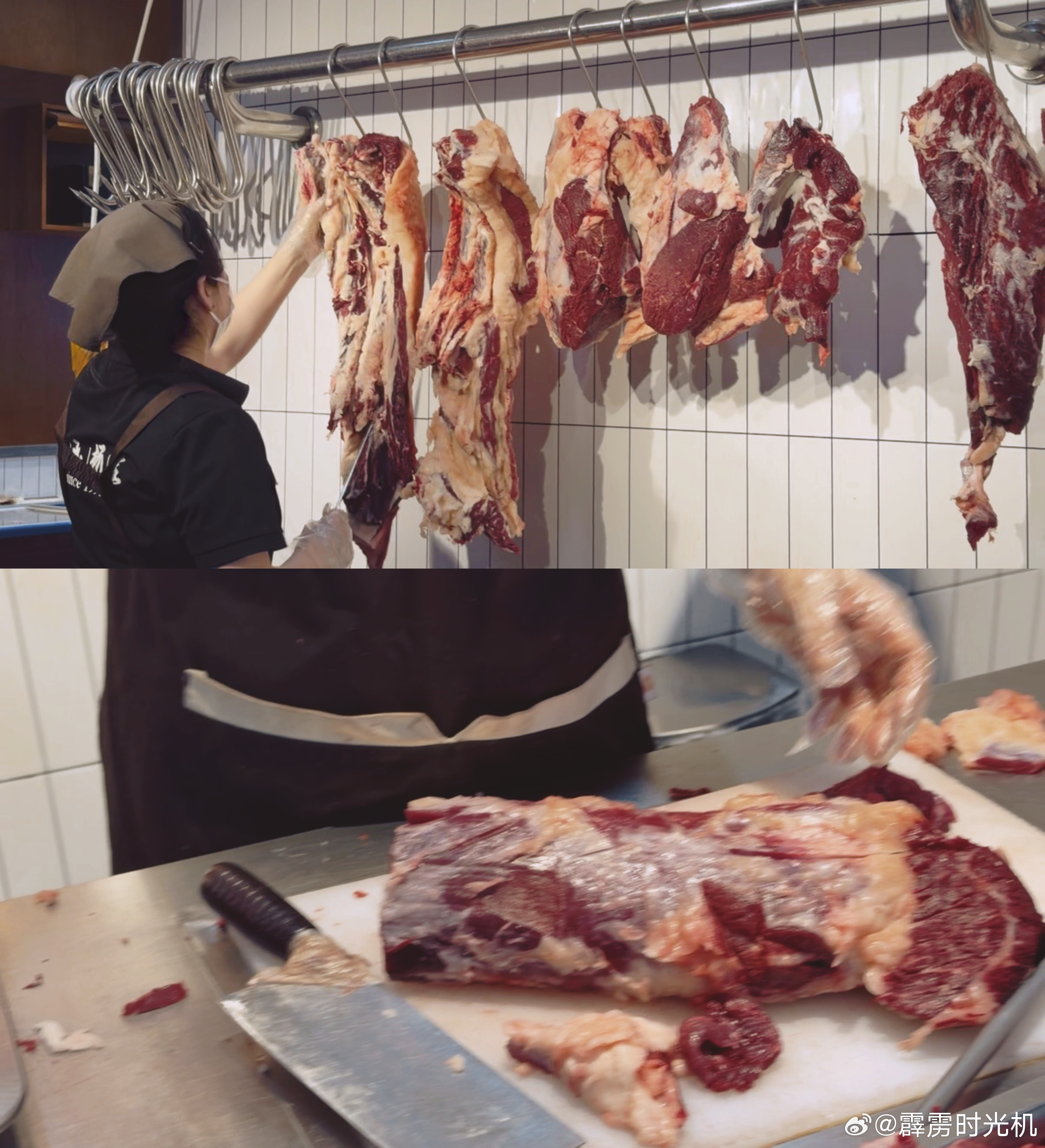 每次都要被齐齐哈尔肉铺的肉漂亮到～ 