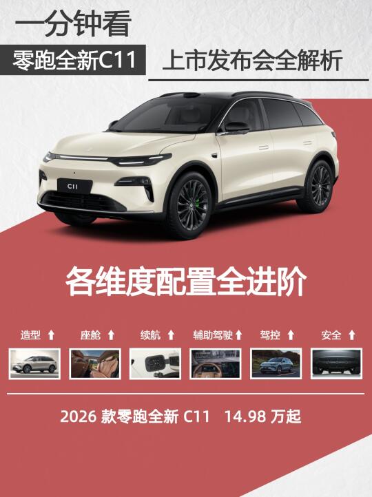 一分钟看零跑全新C11配置进阶全解析