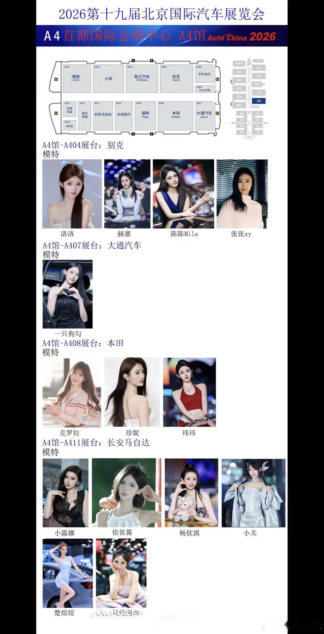北京车展各品牌的车模们和蔚来展台的车主志愿者。精神上我支持蔚来，乐道，萤火虫。但