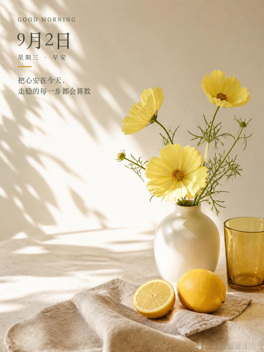 ᵕ̈ Nice day普通的日子也有细小的光，一句问候、一阵清风、一次安心，认真