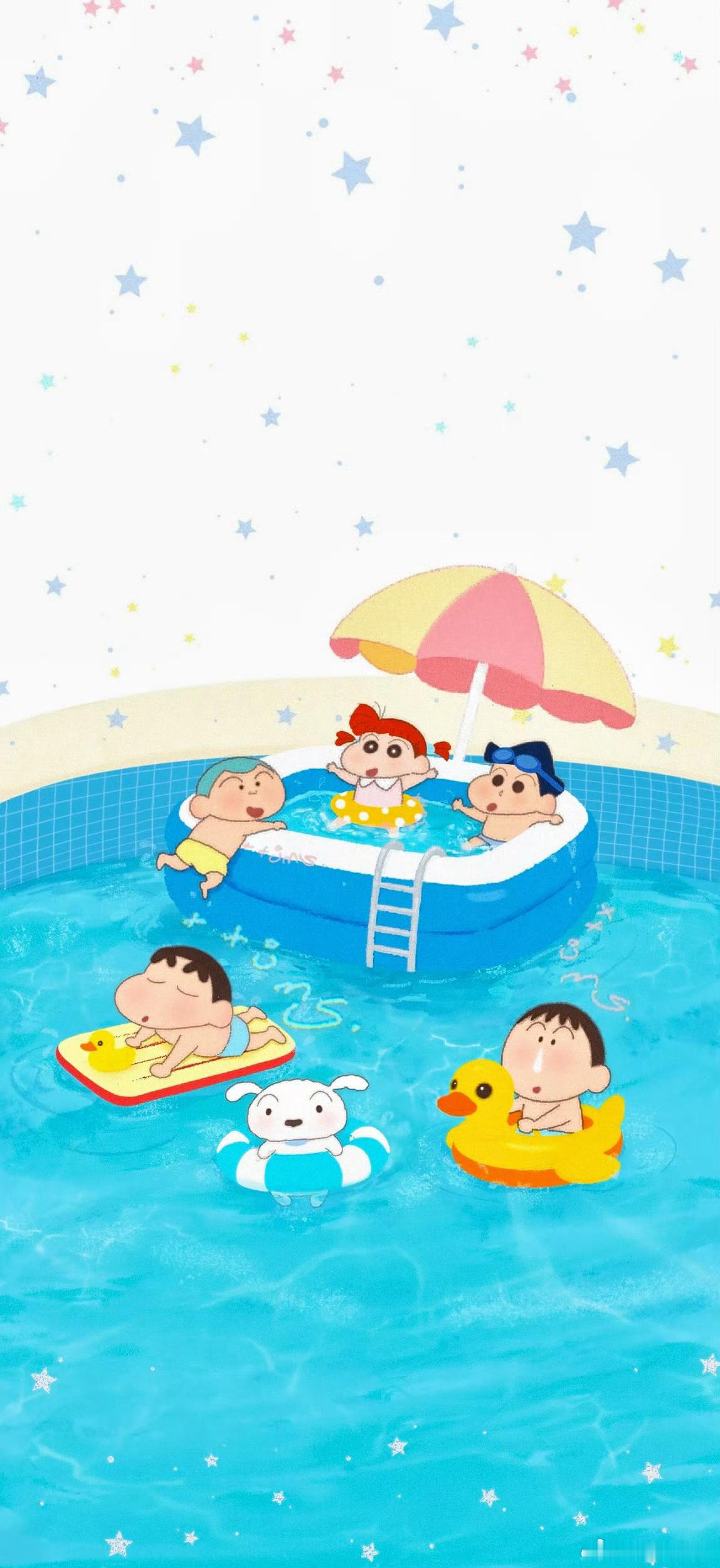 蜡笔小新｜ 无水印｜手机壁纸 🏖️ 每日一善｜治愈 