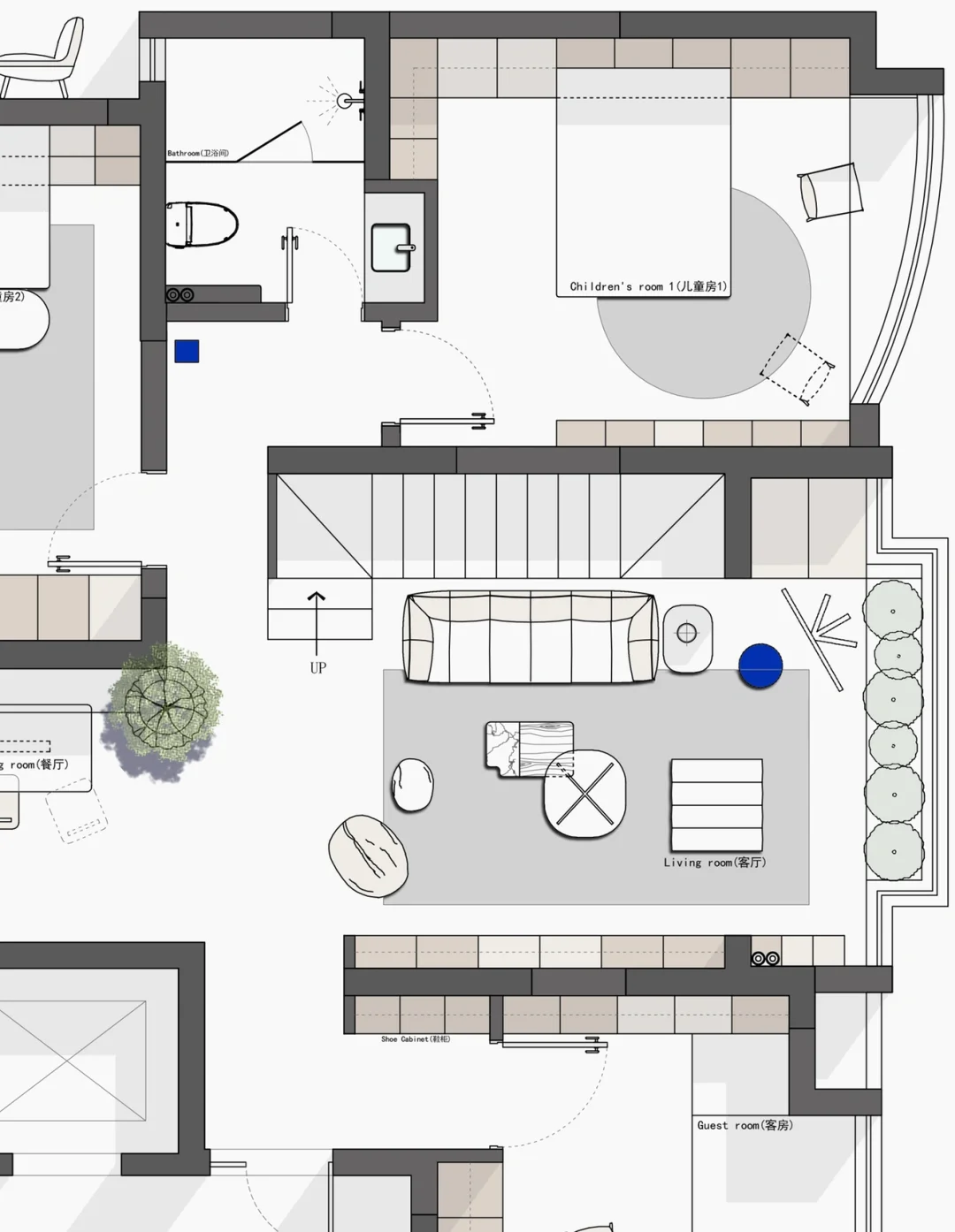 两层复式住宅户型优化！