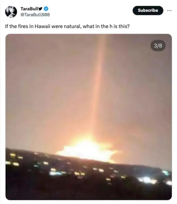 美国夏威夷大火有人说是美军测试激光武器引发，属实有点搞笑了[捂脸]

第一，美国