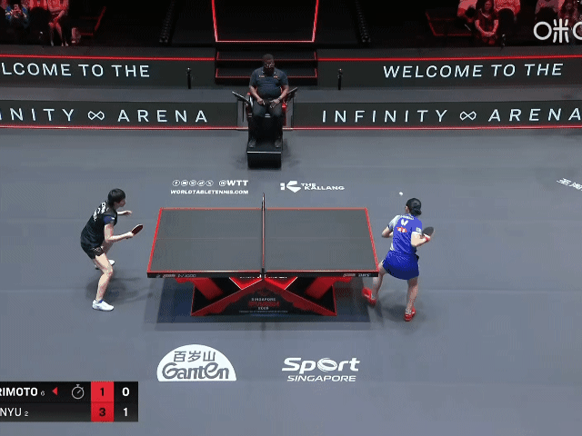 2026WTT新加坡大满贯
王曼昱vs张本美和，名场面来了！
张本美和发球被判回
