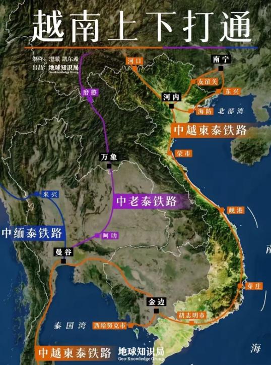 越南已经全方位无死角的彻底慌了！南北高铁一整套组合拳打完了，中国没上当，越南已经