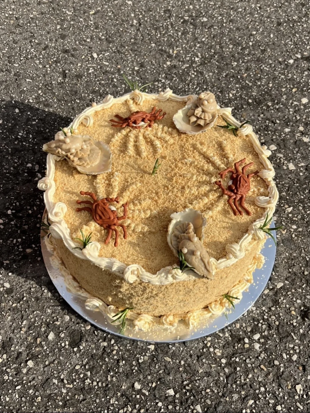 ins 上爆火的泥沙Cake～🌊🦀🐚