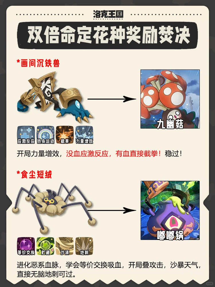 盘点洛克王国世界最新命定花种奖励双倍焚决