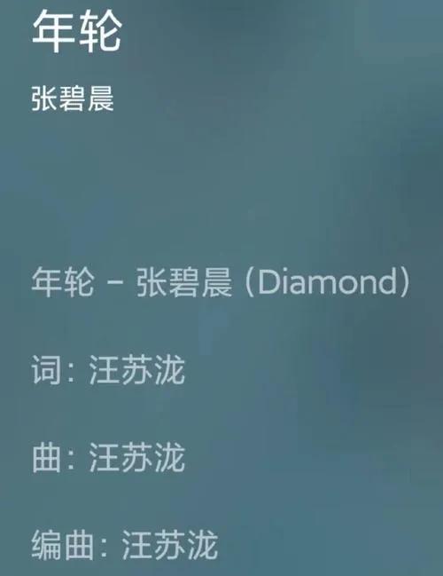 张碧晨演唱过三首由汪苏泷作词作曲的歌曲，分别是《年轮》《下一秒》《梦幻诛仙》 。