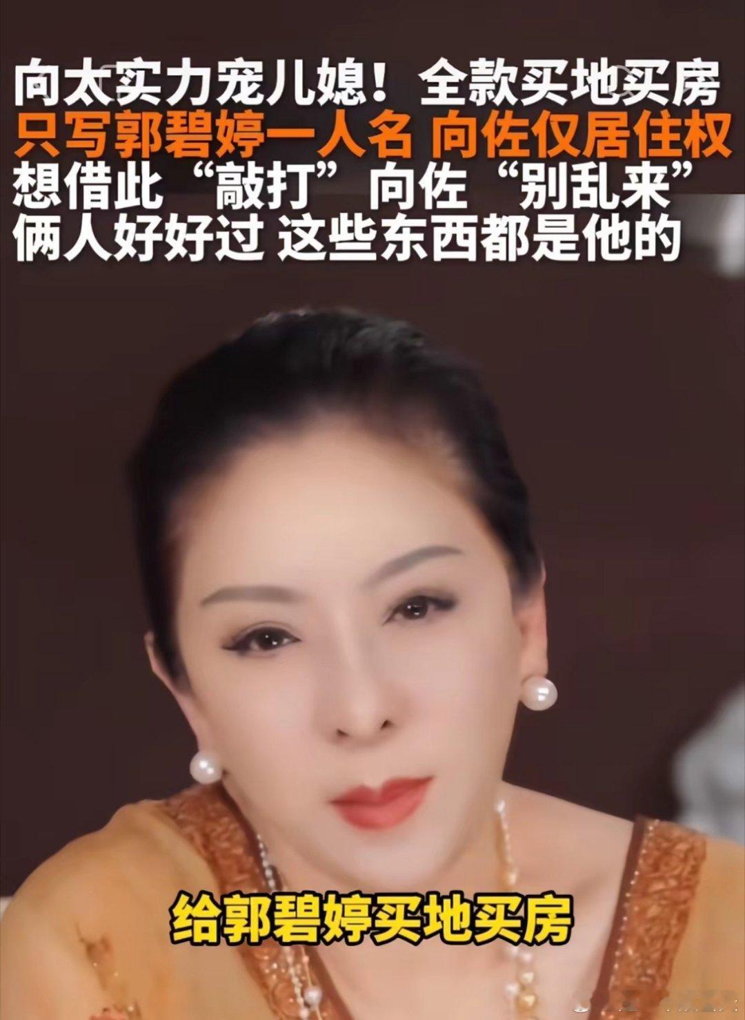 看到向太家的资产传言，我有点懵了！ 明明网传有几百亿身家，为什么我看到的实锤数据
