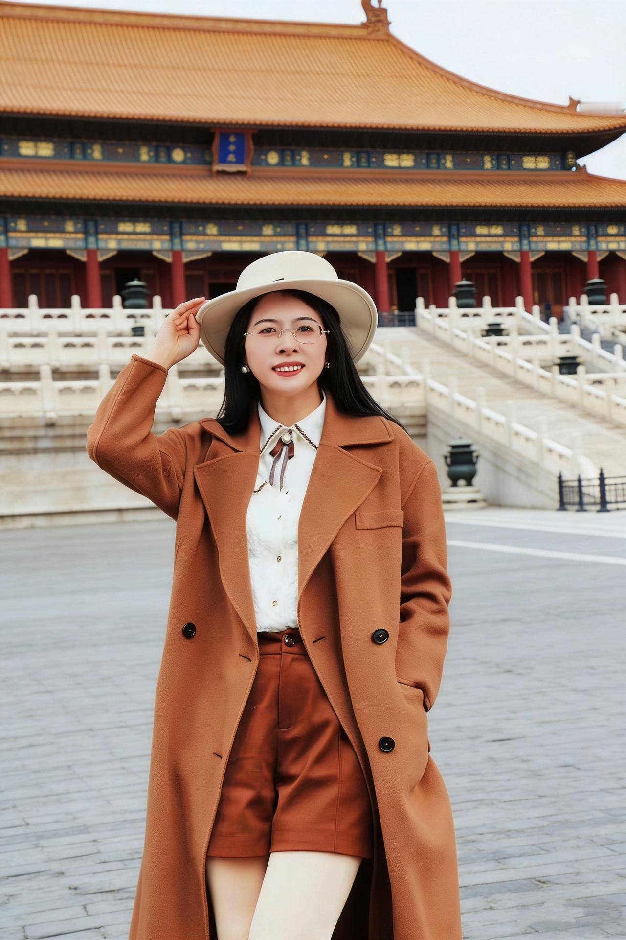 故宫，

光阴被红墙琉璃瓦分了类～