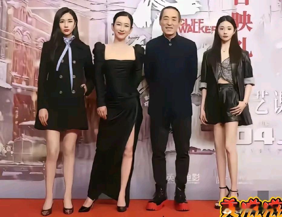 秦海璐这气质，挡也挡不住！电影《悬崖之上》全球首映礼红毯现场，导演张艺谋同周晓凡