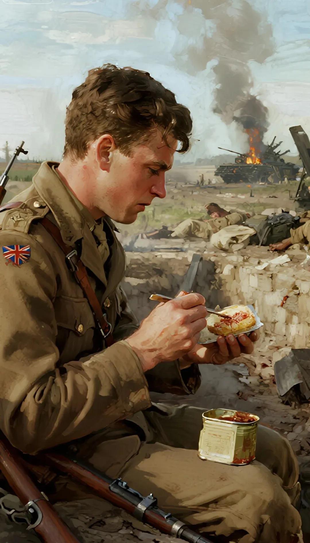 大英国帝国的军人，吃的居然不如囚犯，逆天啊！[大笑]正式军人的伙食标准一天约3.