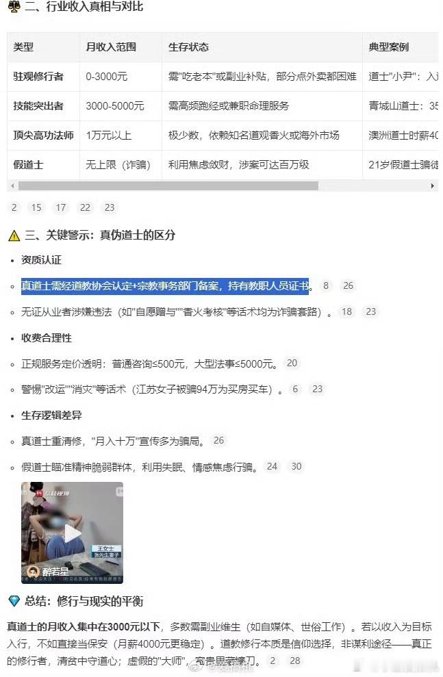 真道士一个月能赚多少钱 原来道士也要“持证上岗” 而且普遍工资就3千左右[捂嘴哭