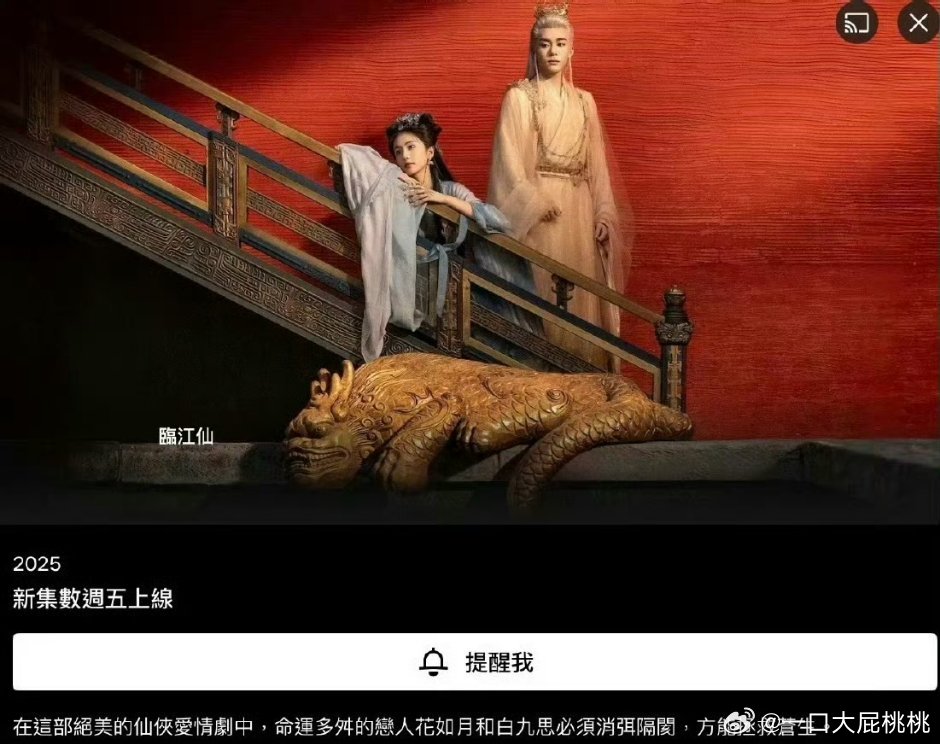 《临江仙》将在网飞同步上线 ​​​