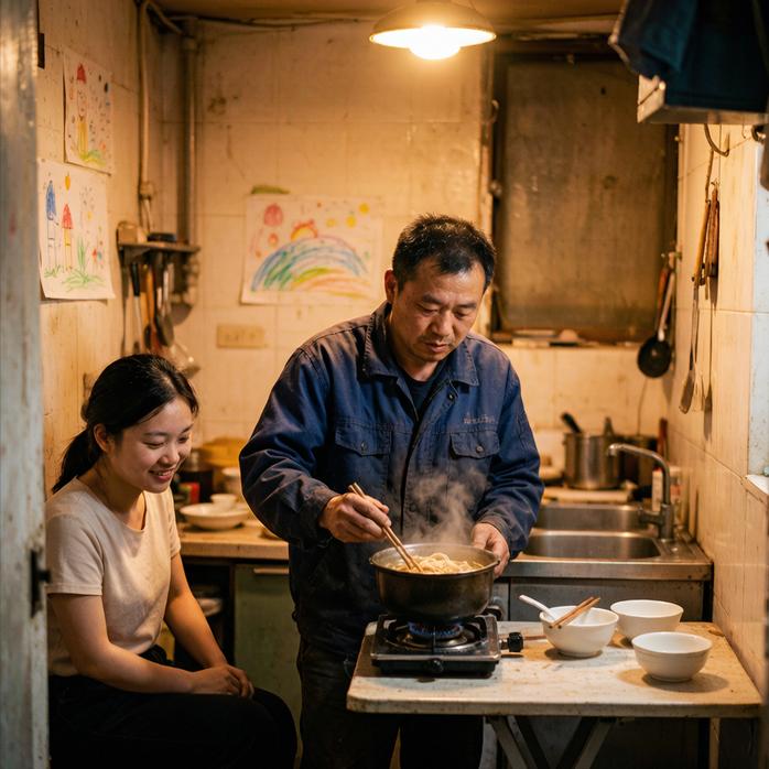 把我媳妇领出那个院门之后，我们没回婆家，也没地儿去。

我在县城西头租了间平房，