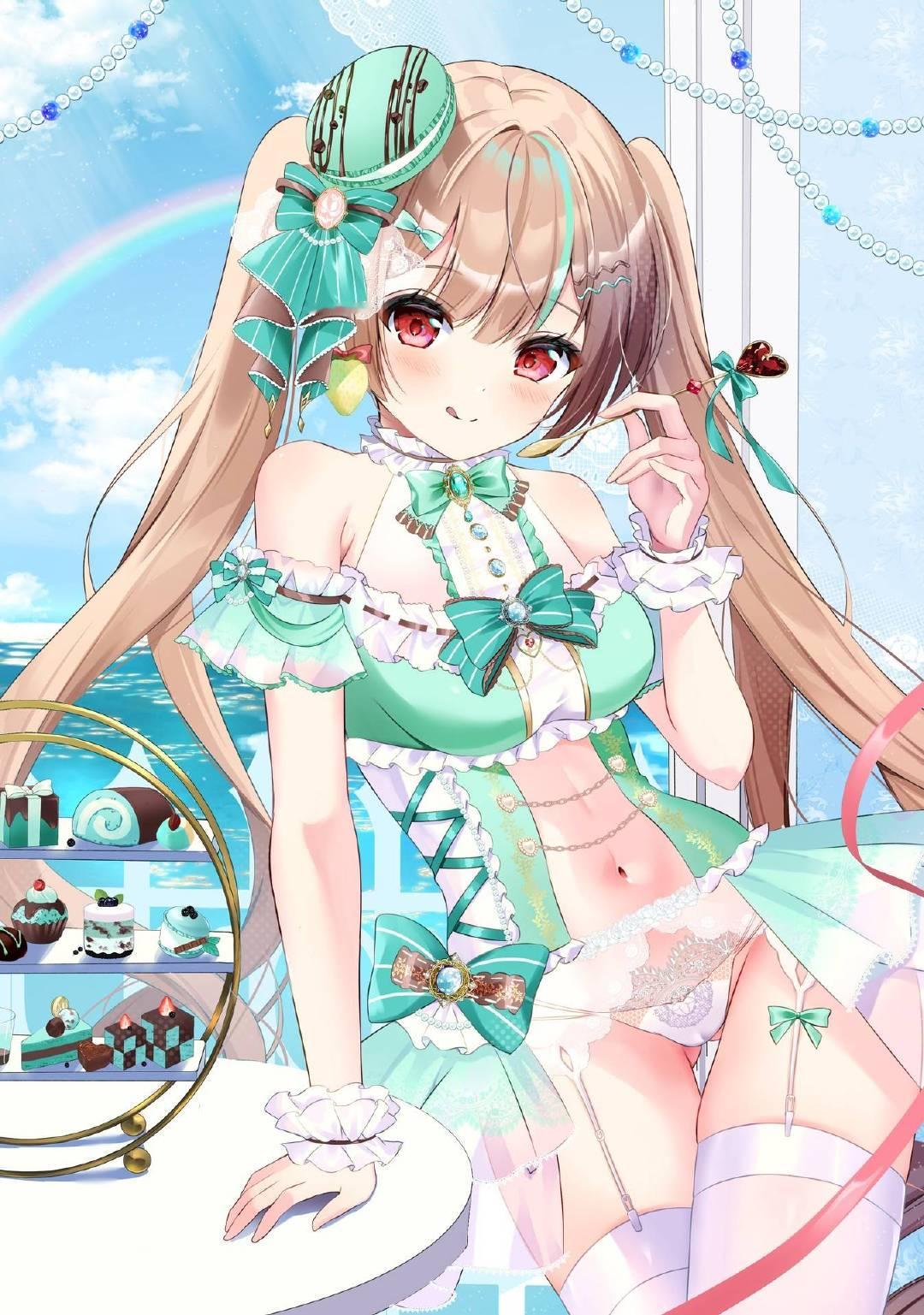 チョコミント🍃 | 画师: 月宮サラ@ 仕事募集中，网页链接