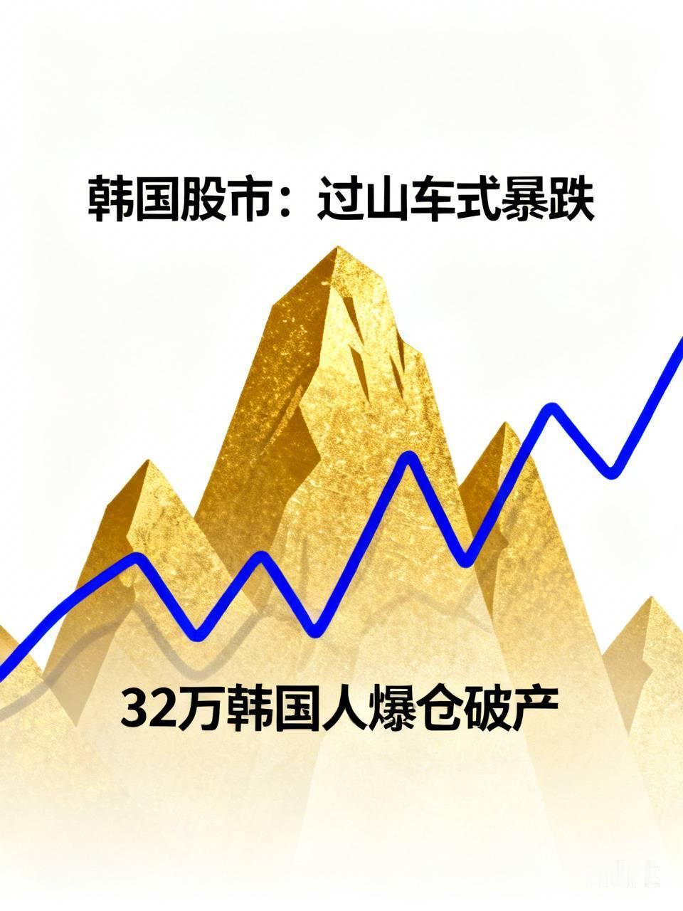 前两天还在说韩国股市疯涨，甚至出生率都跟着增长了，感觉一片繁荣景象。谁成想一夜之