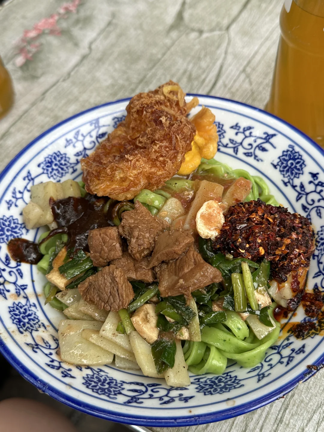 过誉的西北老马家菠菜面