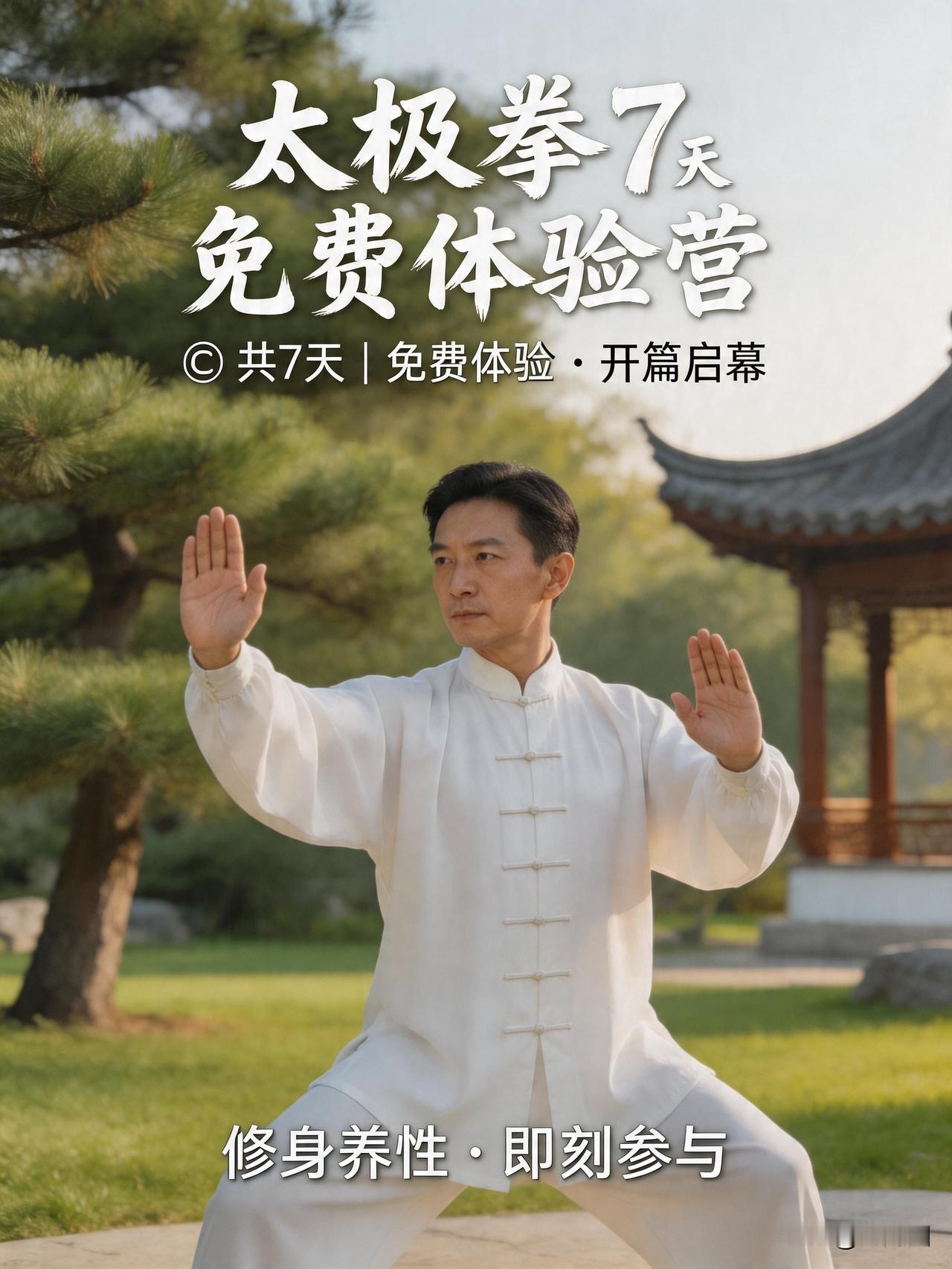 太极拳免费7天体验营，教你从“盲练”到“找对劲”。《内功经》真功课第1篇。

现