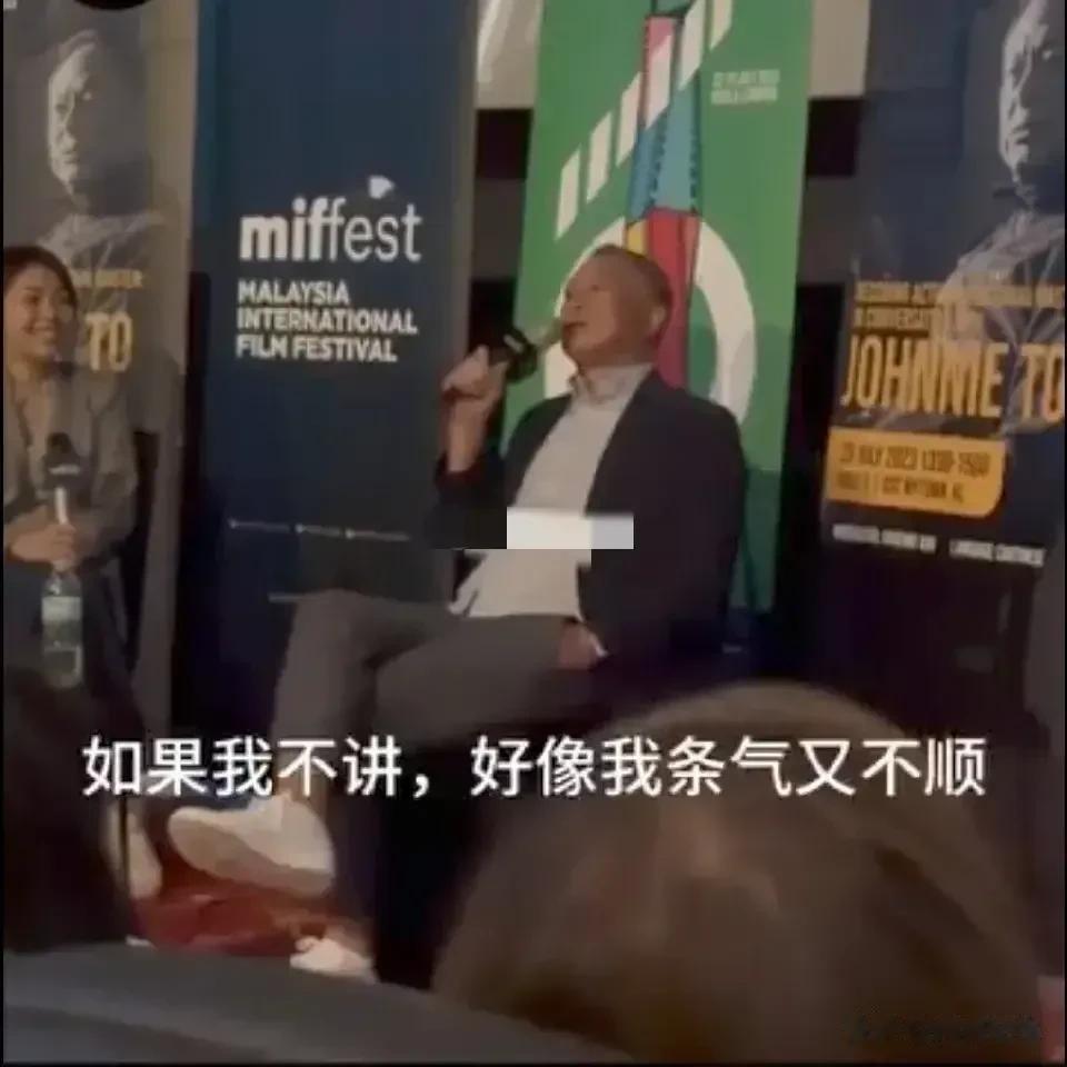 感觉杜琪峰近年来话很多，近日他在大师班上说香港已不属于香港自己，他说如果我不讲，