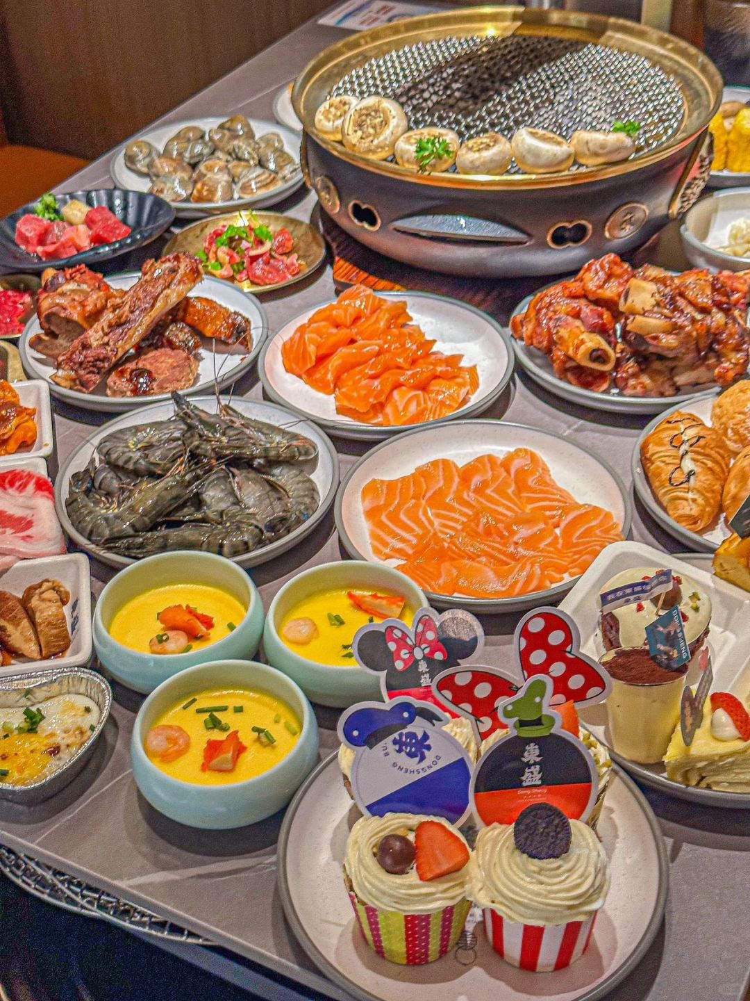 東盛炭烤自助料理吃到撑，赶紧带1G的胃GET它