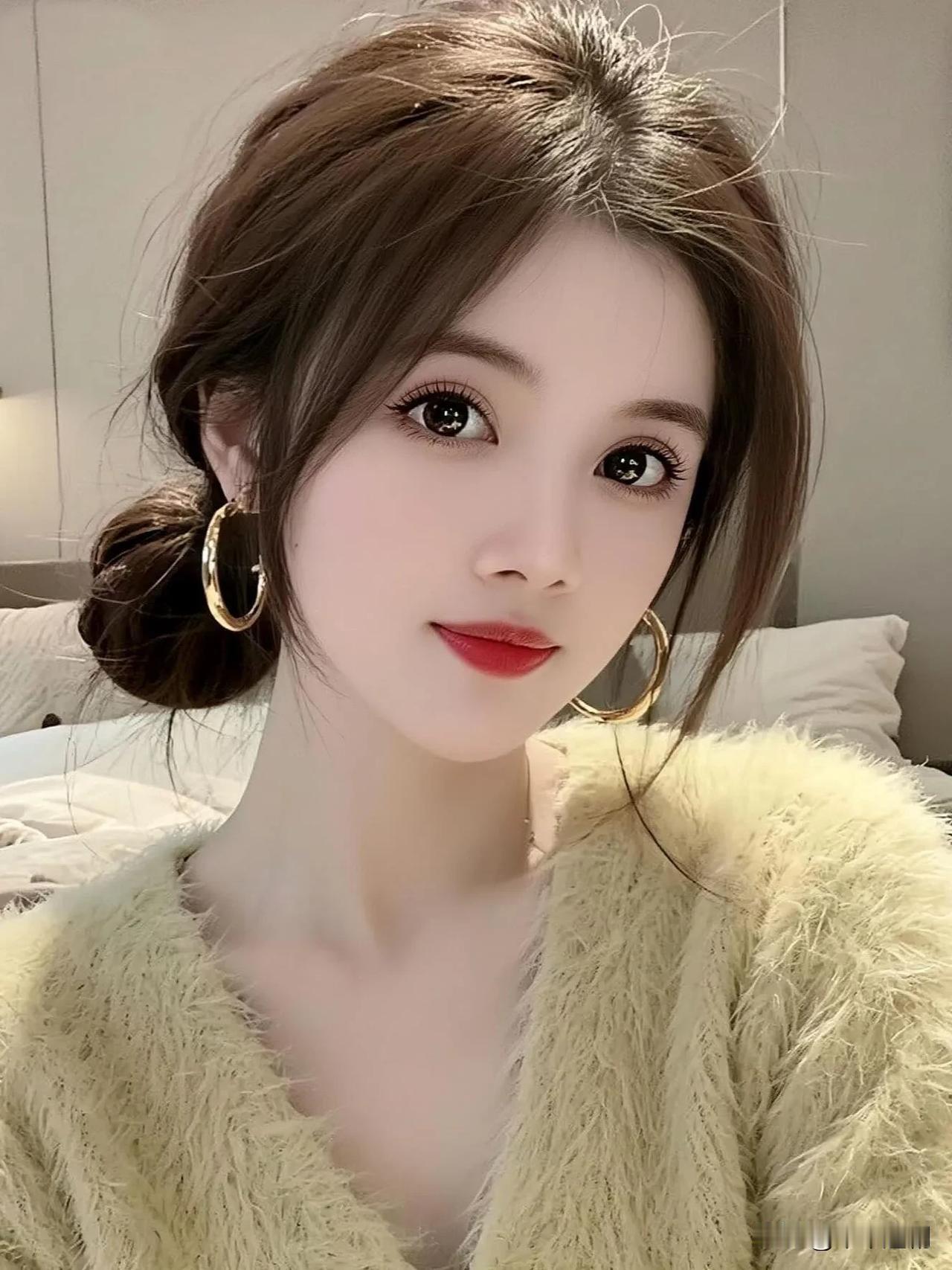 软乎乎的奶黄裹着蓬松发梢，金环晃出午后的温吞柔光。
慢慢成熟的文案 落落大方文案