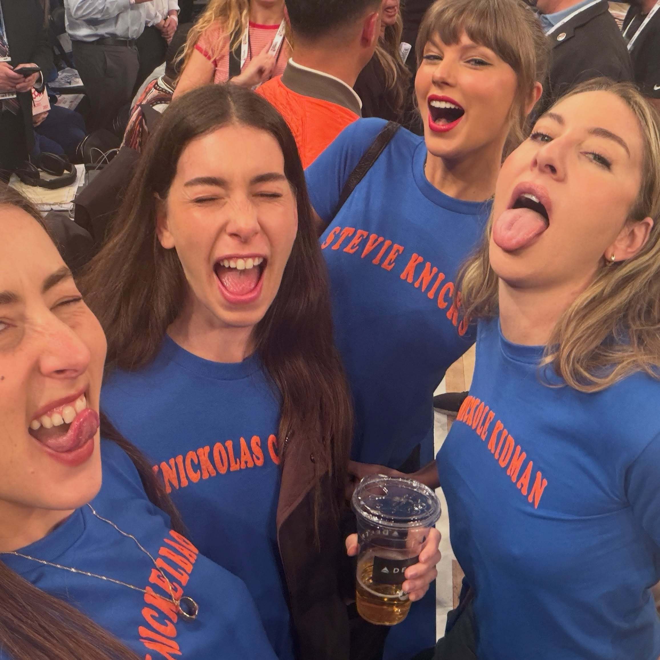 HAIM三姐妹分享了和霉霉 Taylor Swift 一起去看NBA总决赛G4时