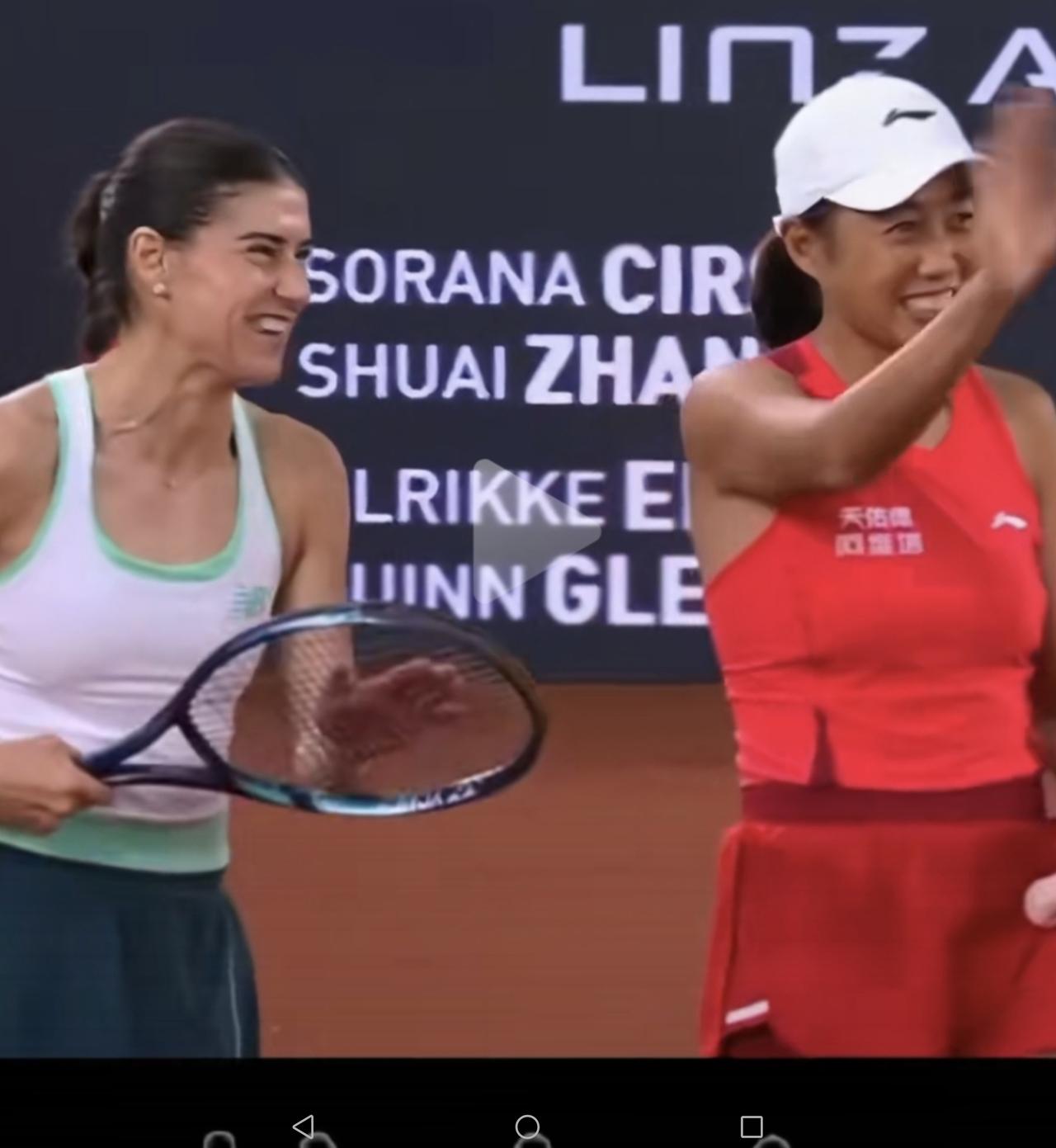 恭喜张帅组合成功晋级WTA500林茨站女双决赛!祝贺中国37岁老将张帅幸运替补入