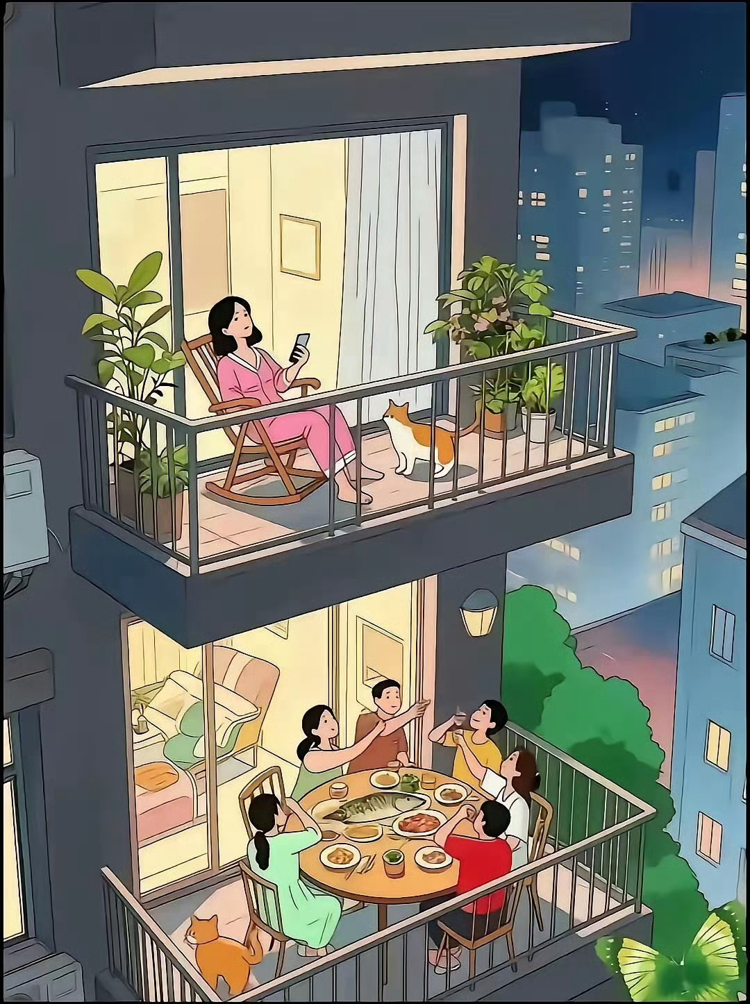 你喜欢楼上还是楼下的生活？ 