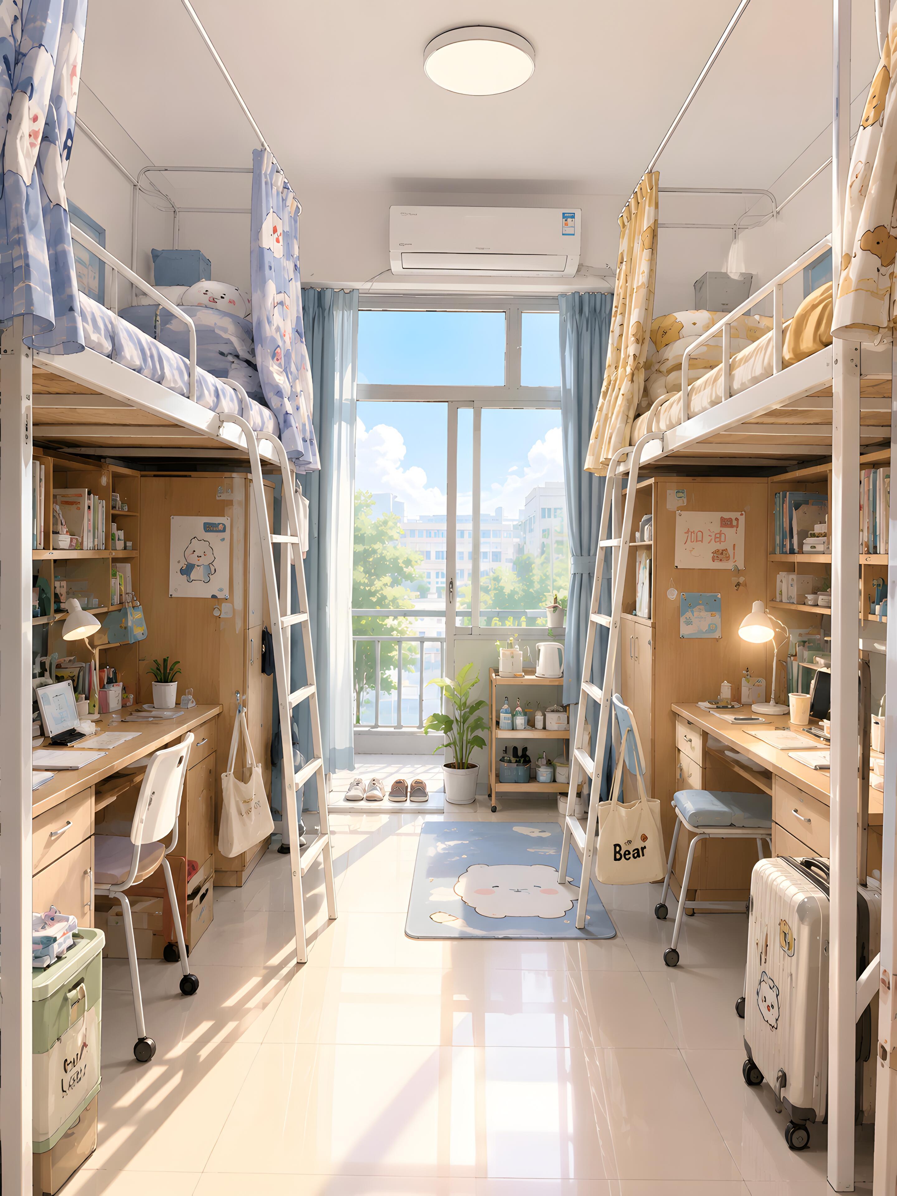 建议全国都普及这种宿舍看到条件优越的宿舍狠狠羡慕住，宽敞舒适的居住环境，完善配套