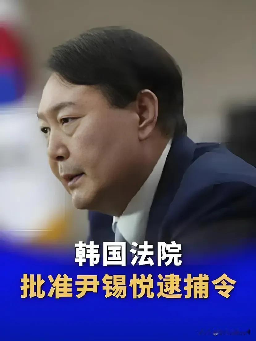 韩国法院以最快的速度对尹锡悦发出了逮捕令，七天之内把尹锡悦逮捕归案，逮捕令虽然发