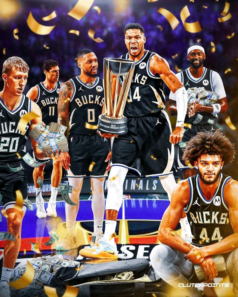 雄鹿称霸拉斯维加斯！NBA 杯7战7胜，里弗斯首位双冠王！字母哥夺MVP长文创作