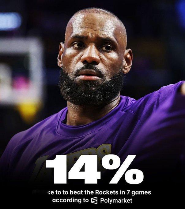 仅 14% 生机！詹皇孤战火箭，湖人双核首轮难归

季后赛在即，湖人遭遇致命打击