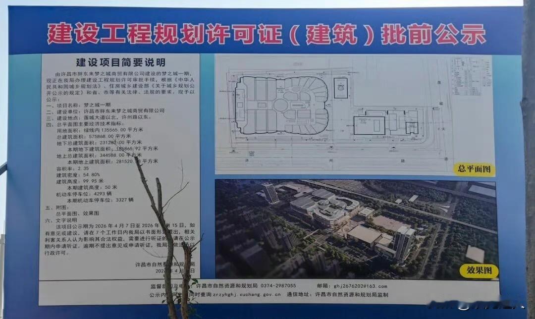 胖东来又放大招了！许昌“梦之城”正式开工，总投资65亿元，一期建筑面积46.7万