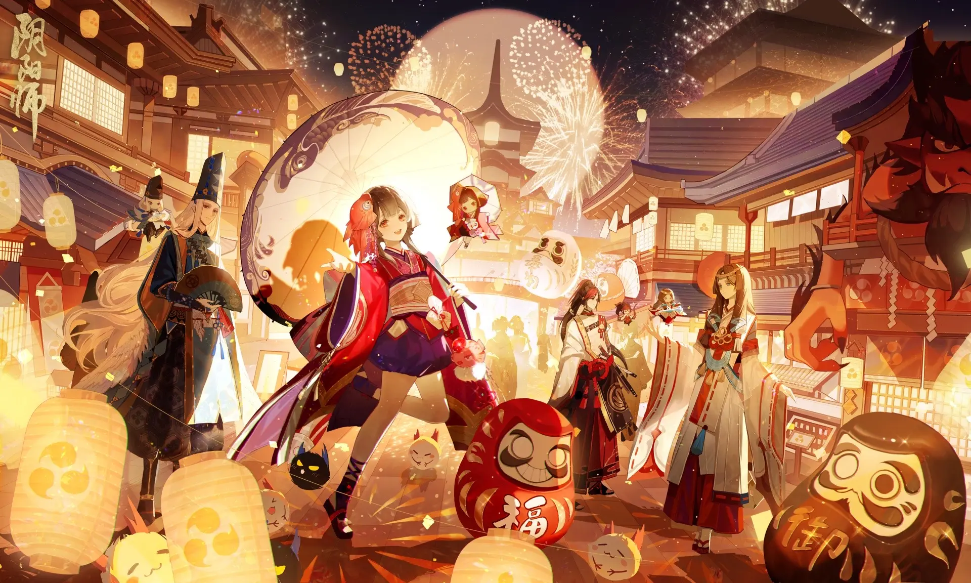 解禁啦(((o(*ﾟ▽ﾟ*)o)))狠狠的画了背景！和达摩哈哈哈哈哈