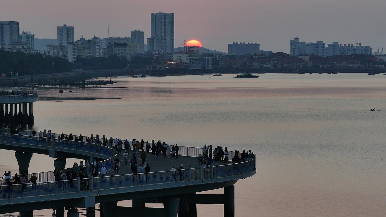 海边日落＃北海的海边落日，漂亮吗