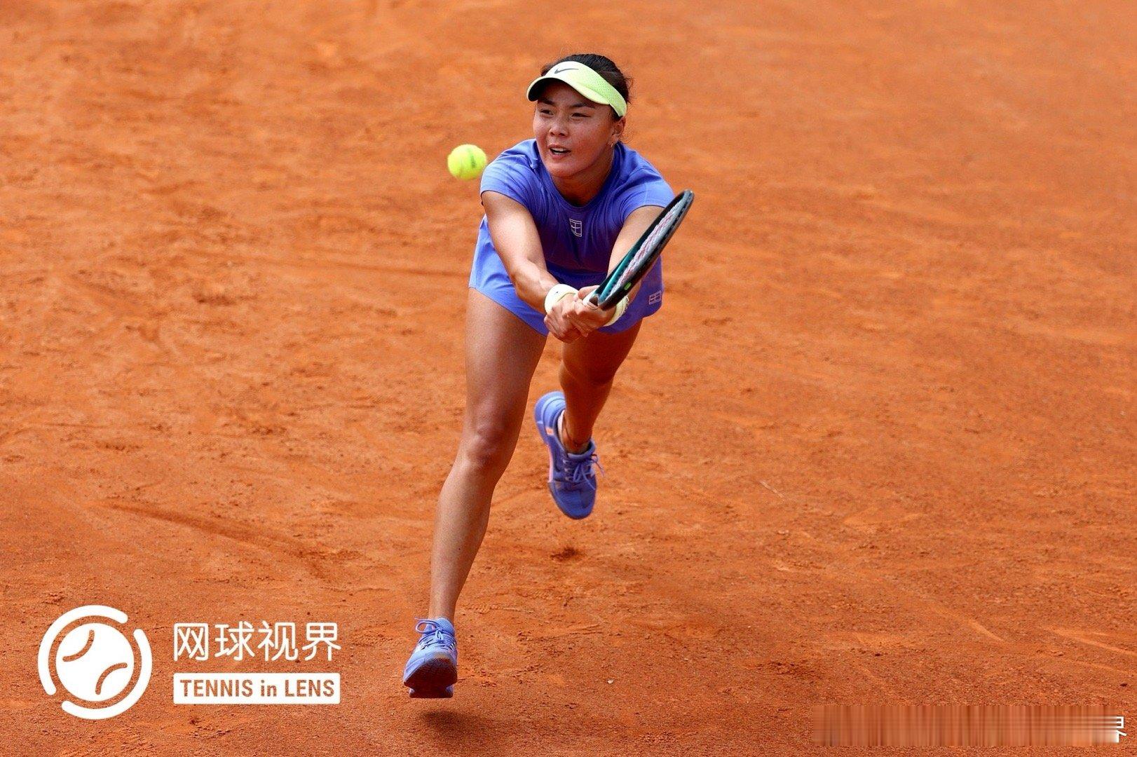 罗马站资格赛首轮，袁悦6-3/6-2战胜比勒尔，成功晋级决胜轮。©️版权图片，转
