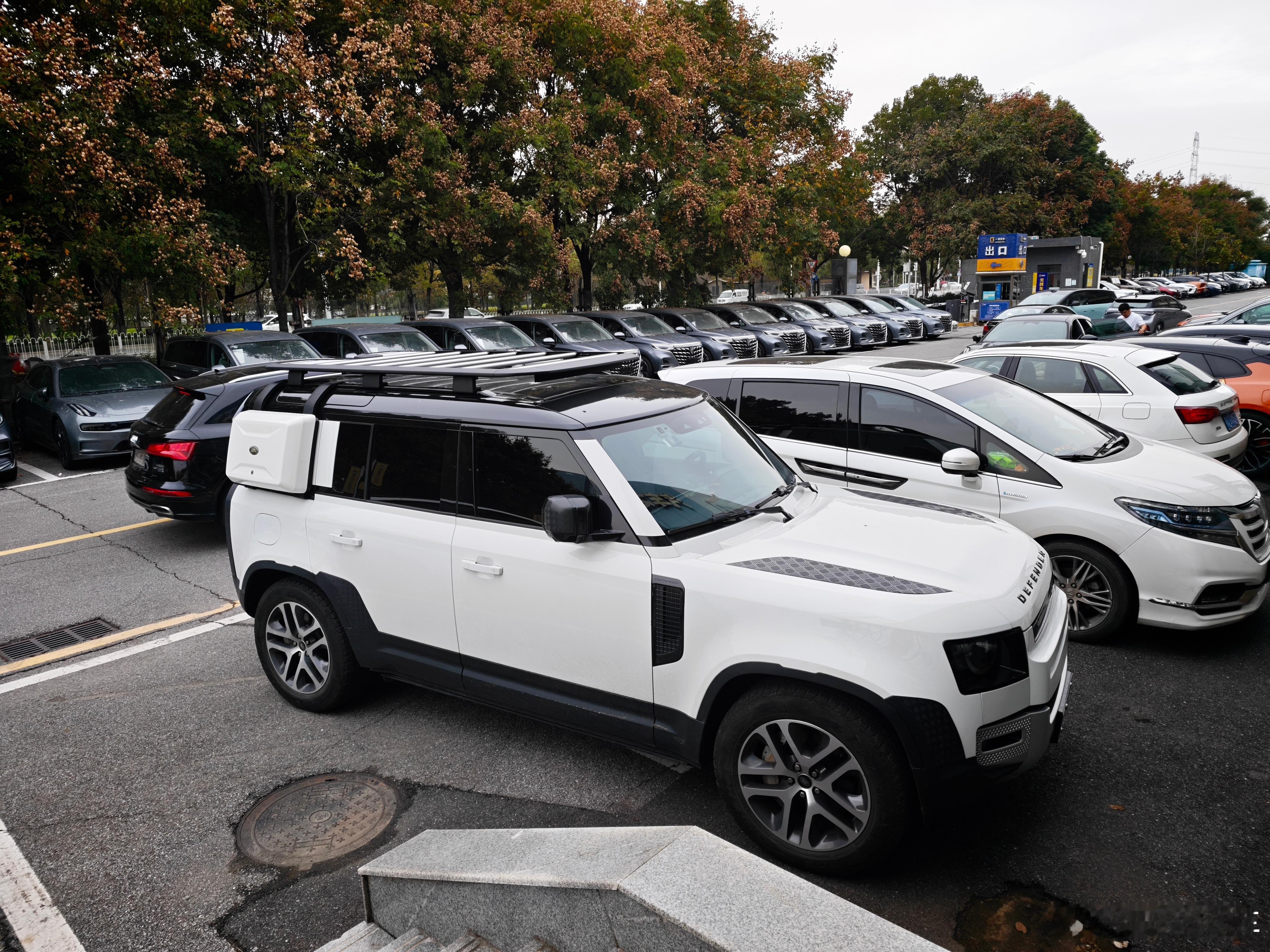 熊猫配色的路虎卫士是真好看 现在卫士的价格也降了不少 我觉卫士比揽运看起来更有范