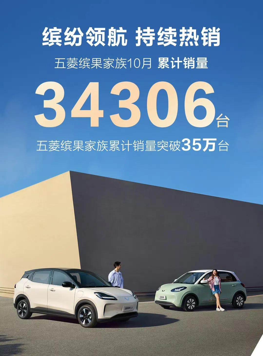 【快讯】上汽通用五菱10月销售17.9万辆，同比增长42.1%，实现年内单月销量