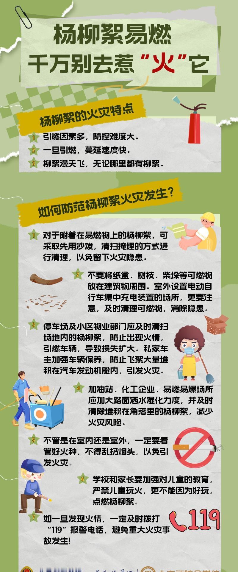警惕！春日飞絮是隐形火源！燃点低、烧得猛，烟头、明火一碰就着，还易引燃周边可燃物
